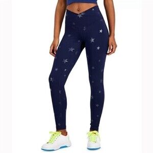 Jenni On Repeat Crossover Full Length Legging, Spaced Star, New xxxl